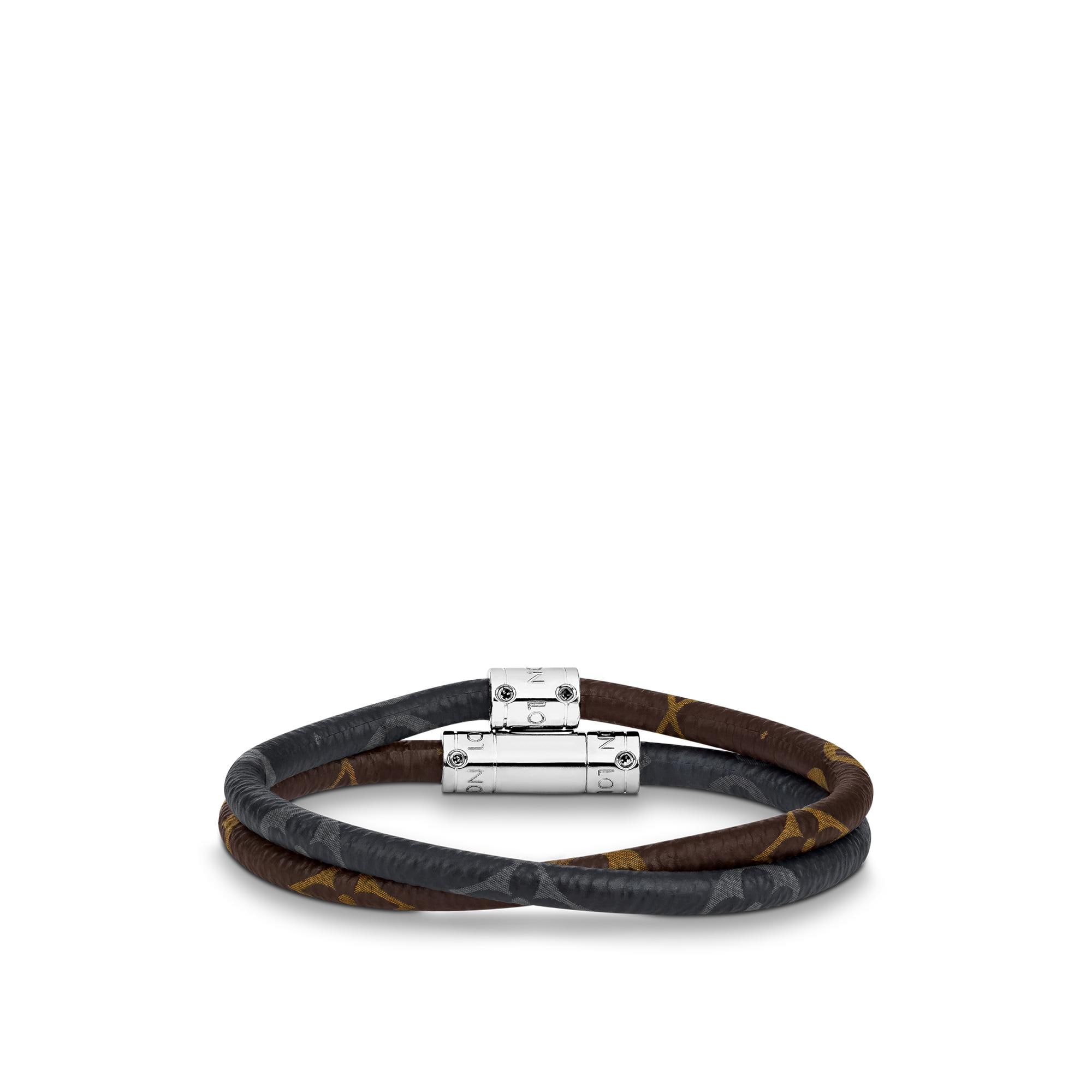 Keep It Double Leather Bracelet Monogram Canvas - Fashion Jewelry